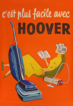 Vintage 1950s ad for household appliances - Hoover vacuum cleaner